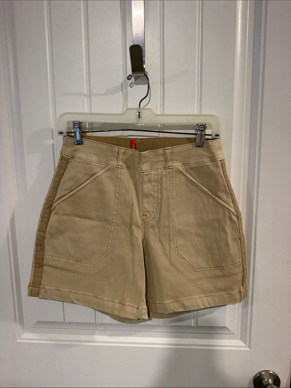 Spanx Beige Women’s Utility Shorts - Casual Pocket Shorts